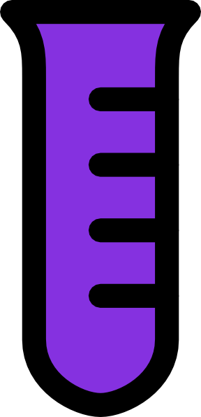 Original Png Clip Art File Test Tube -violet Svg Images (288x596), Png Download