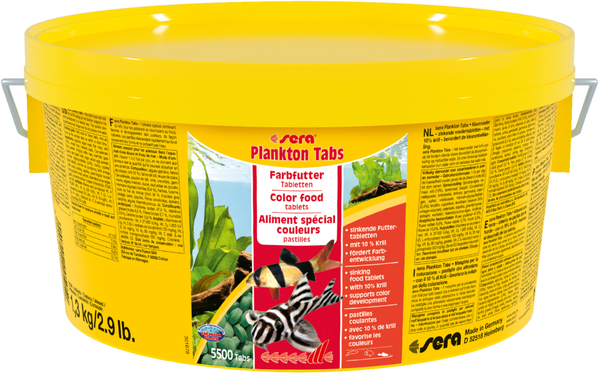 00505 Int Sera Plankton Tabs 2000 Ml - Sera Vipan Baby, 1.3 Kg (1280x796), Png Download