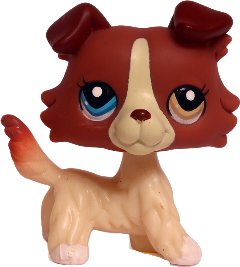 Lps Collie Freetoedit - Lps Collie With Different Colored Eyes (895x905), Png Download