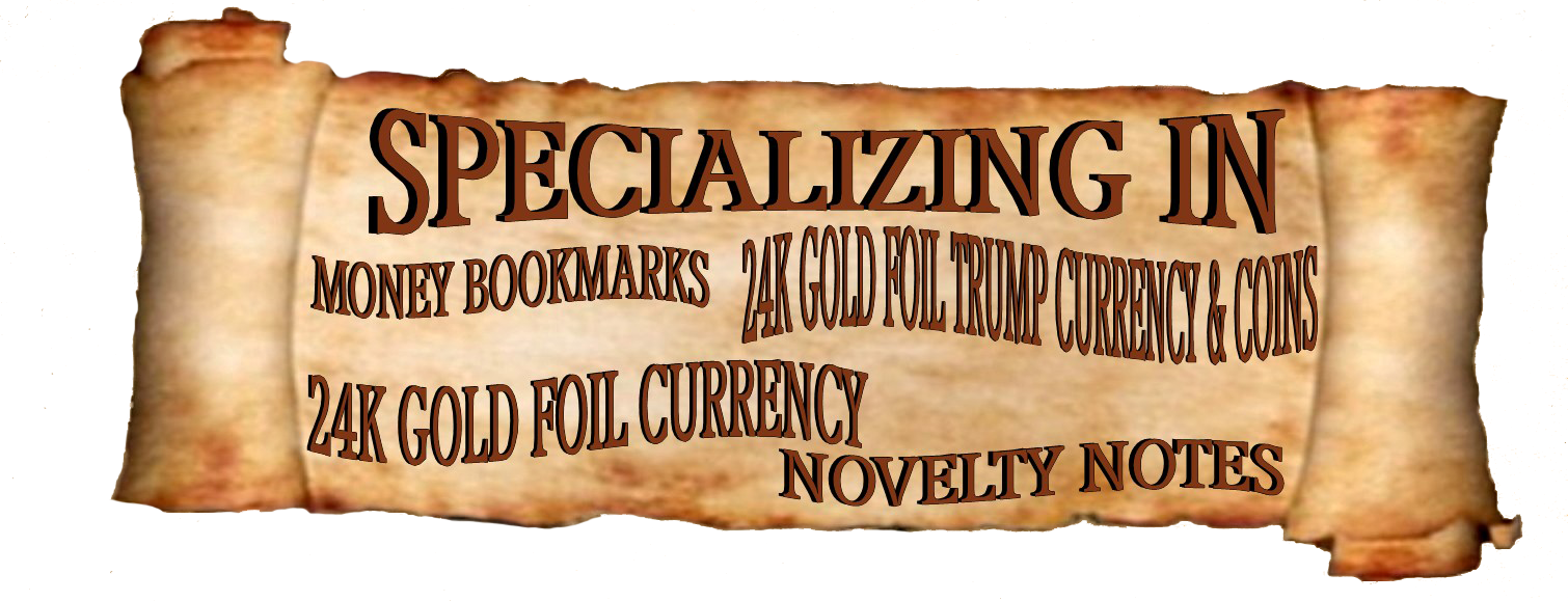24k Gold Plated Us Currency Dollar Bill Set 1/2/5/10/20/50/100 - Poster (1510x579), Png Download