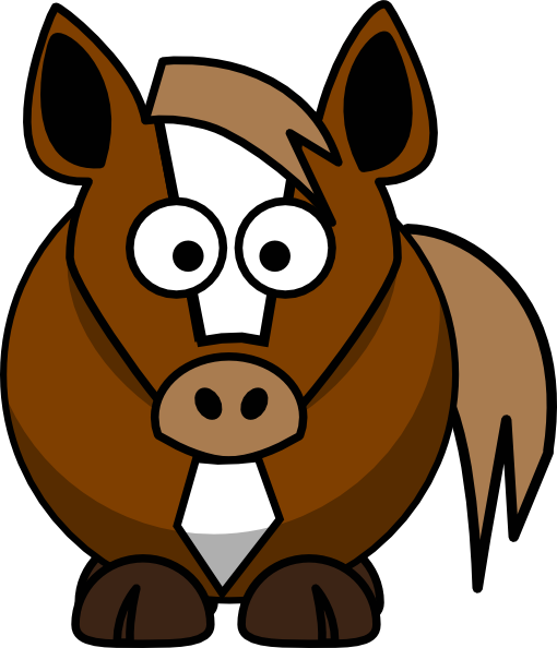Cartoon Horse Clip Art (510x594), Png Download
