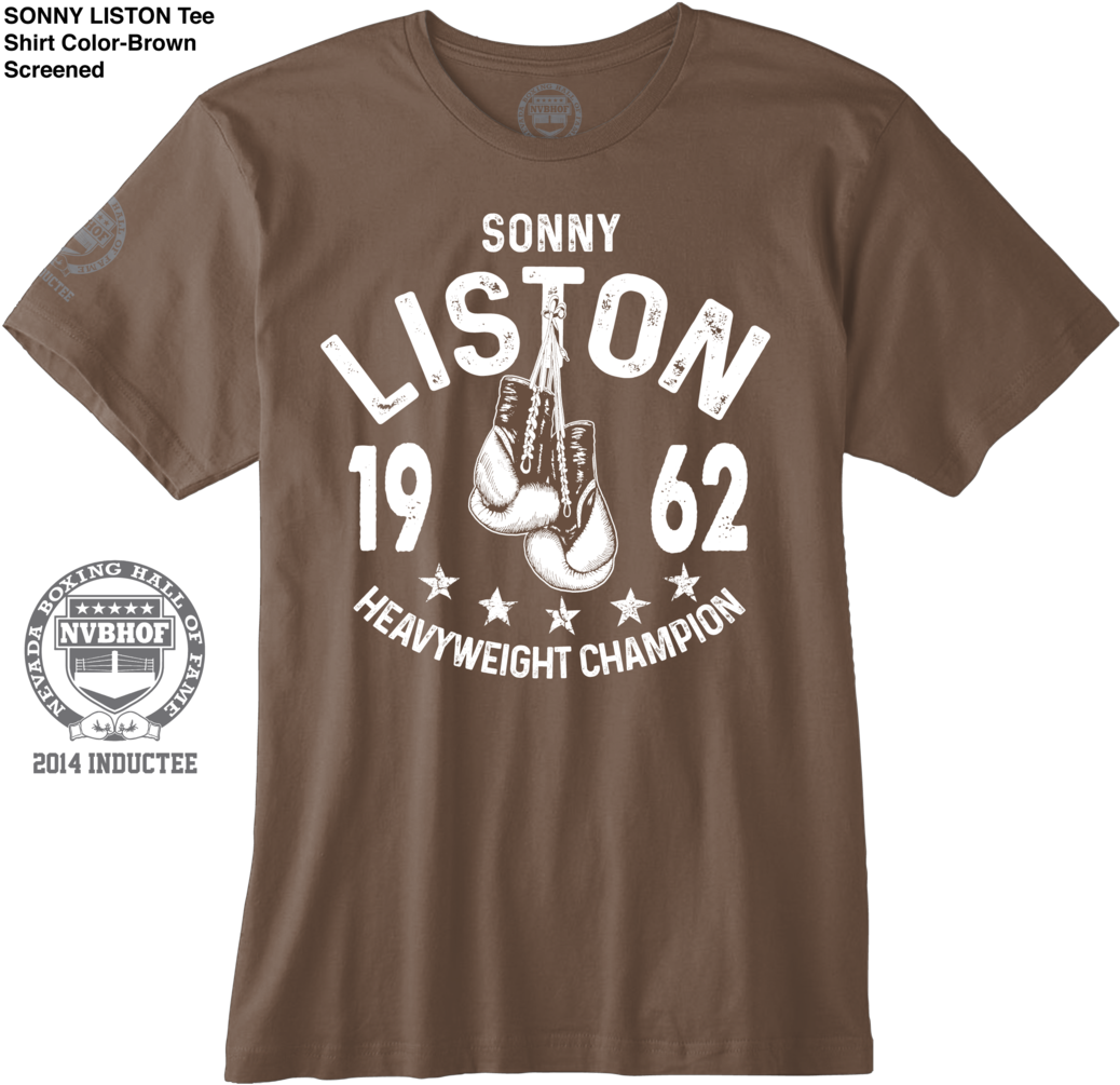 Sonny Liston Official Nvbhof T-shirt - Nevada Boxing Hall Of Fame (1060x1035), Png Download