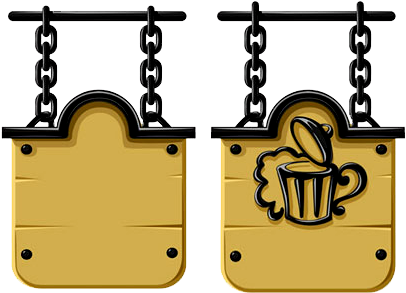 Placa De Madeira Em Png - Old Wooden Sign (411x328), Png Download