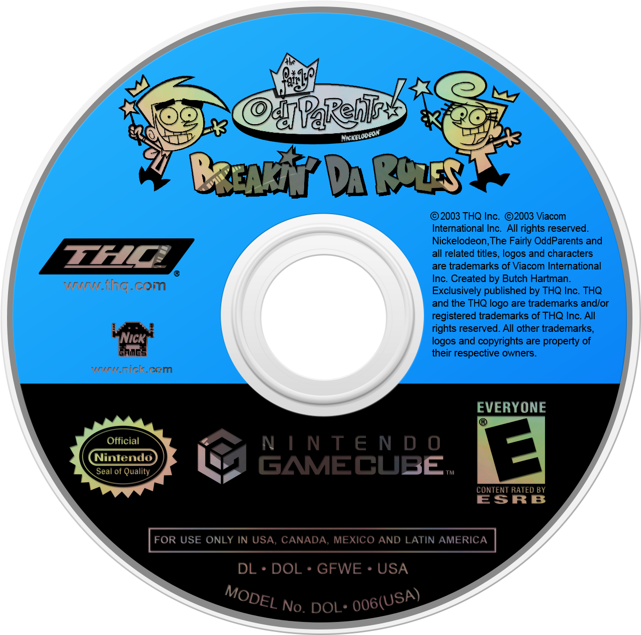 The Fairly Odd Parents - Super Monkey Ball 2 Disc (1280x1280), Png Download