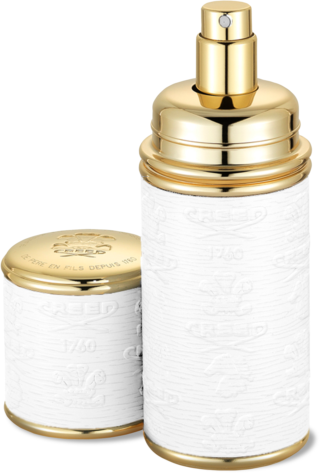 Creed Logo Etched Leather Atomizer, Gold/blue - 1.7 (2000x2000), Png Download