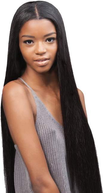 Hair Weave Png - Straight Weave (600x660), Png Download