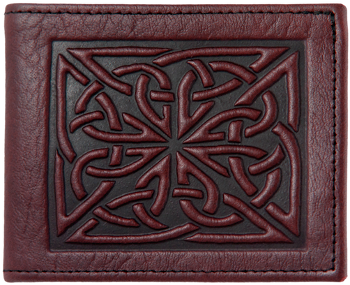 Celtic Weave Leather Wallet - Oberon Design Celtic Weave Leather Wallet (600x478), Png Download