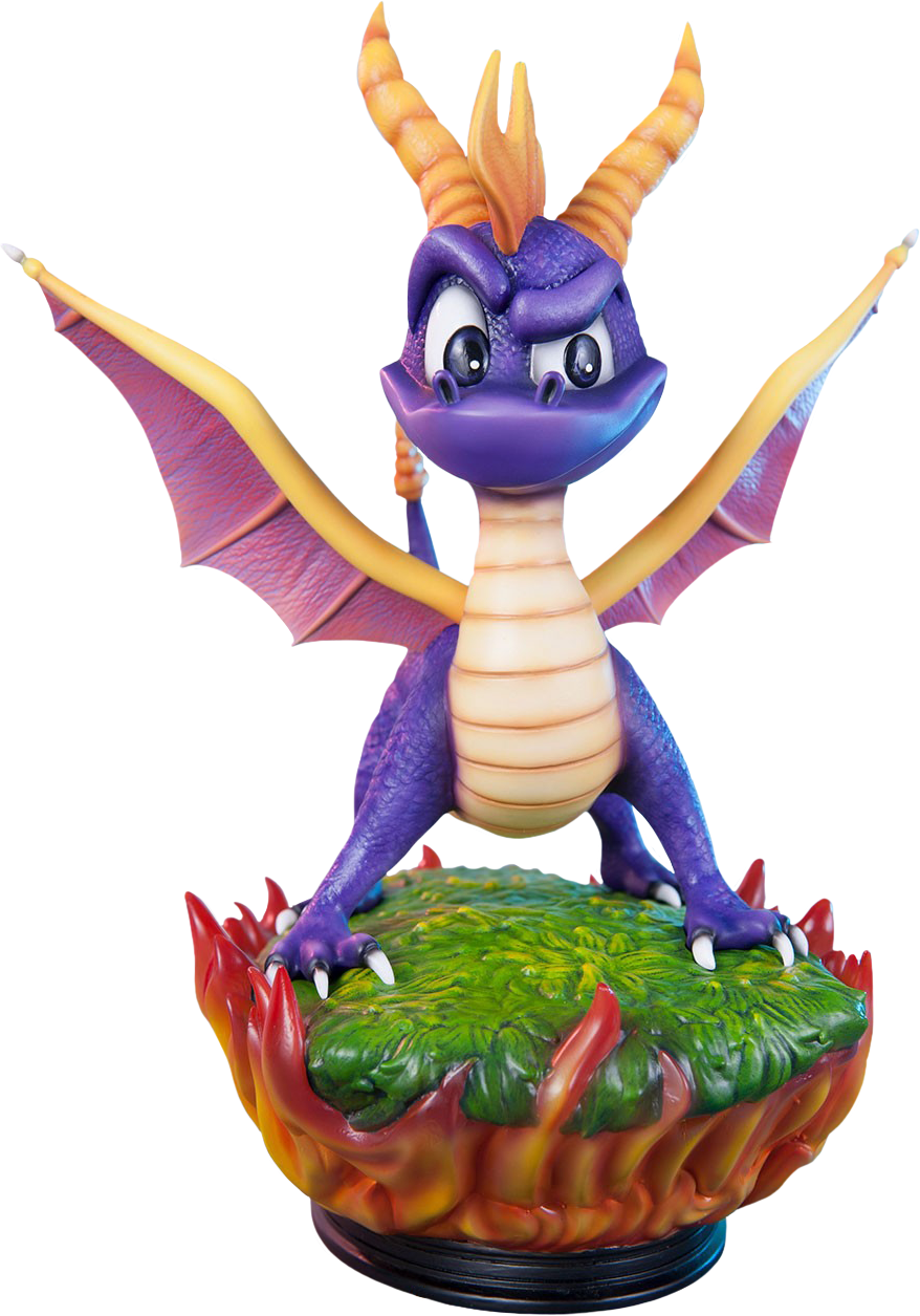 Spyro The Dragon - Spyro The Dragon Statue Figure By First 4 Figures (878x1255), Png Download