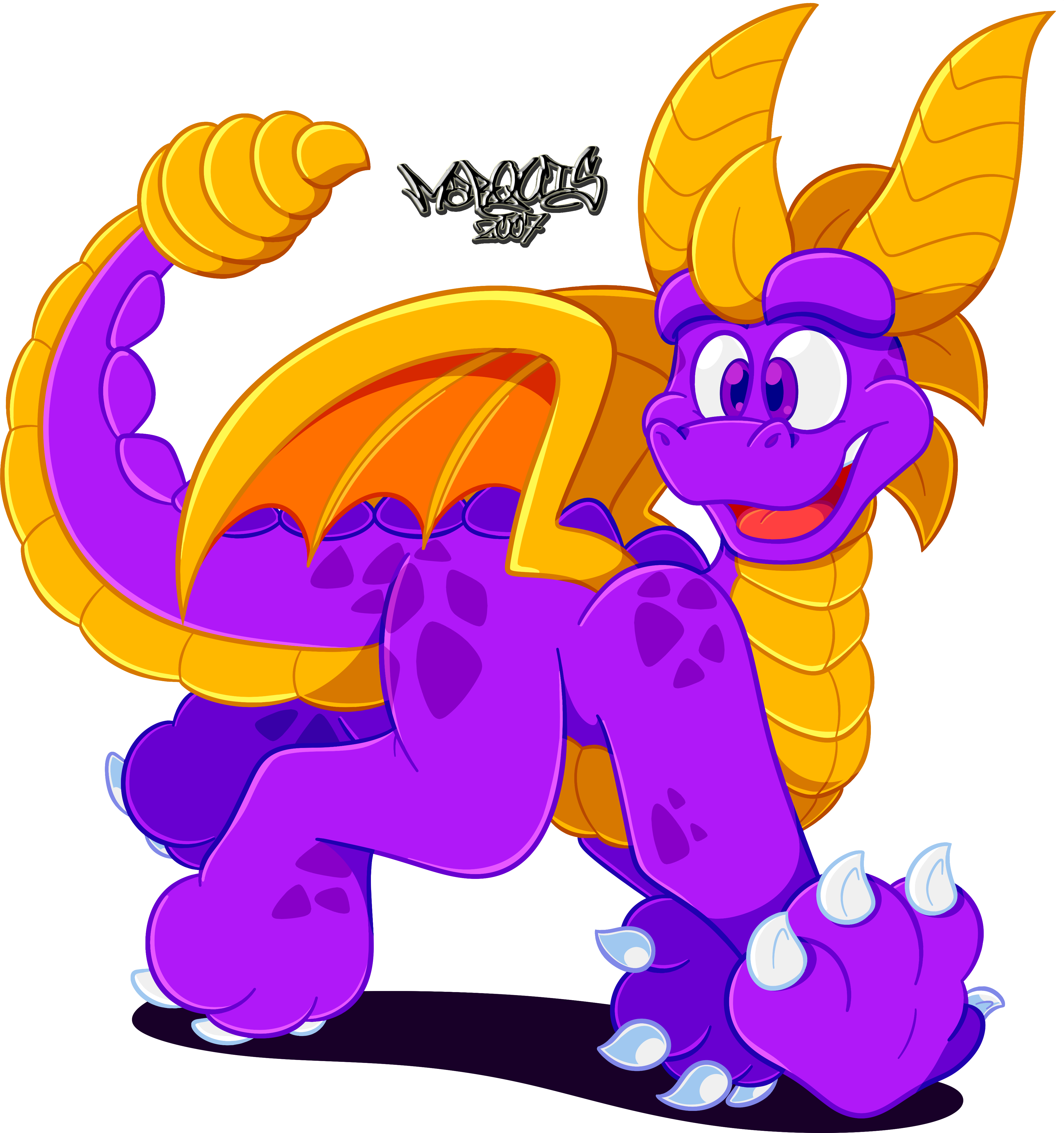 Spyro's Back - Spyro (3950x4205), Png Download
