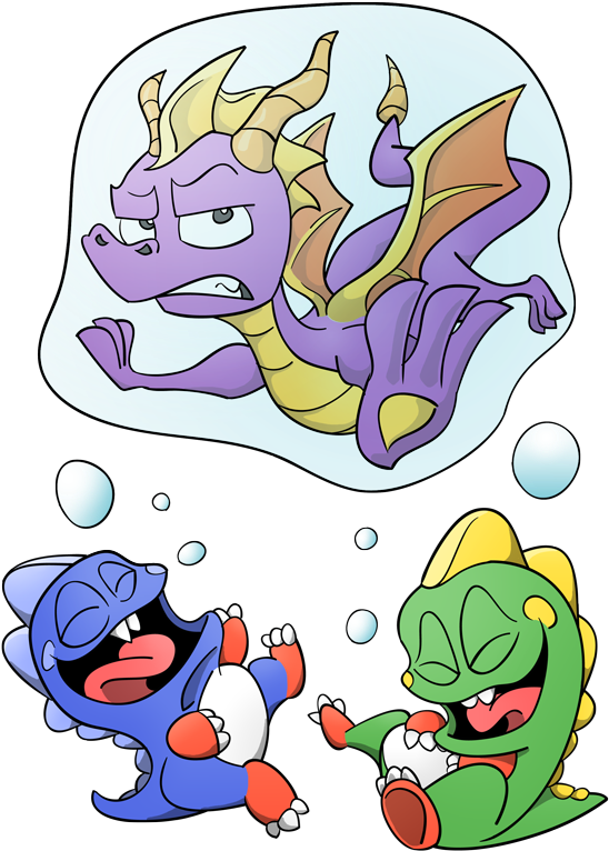 Bubble Spyro - Spyro The Dragon Bubble (566x800), Png Download