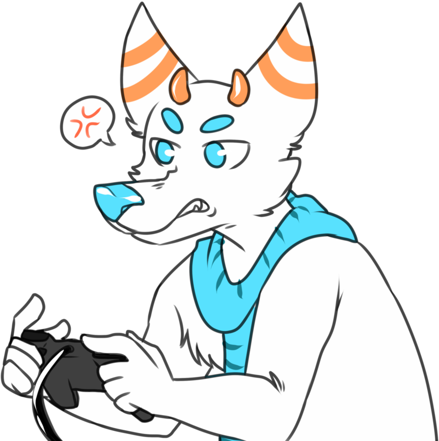 Furry Angry Gamer By Hyperion - Angry Furry (892x895), Png Download