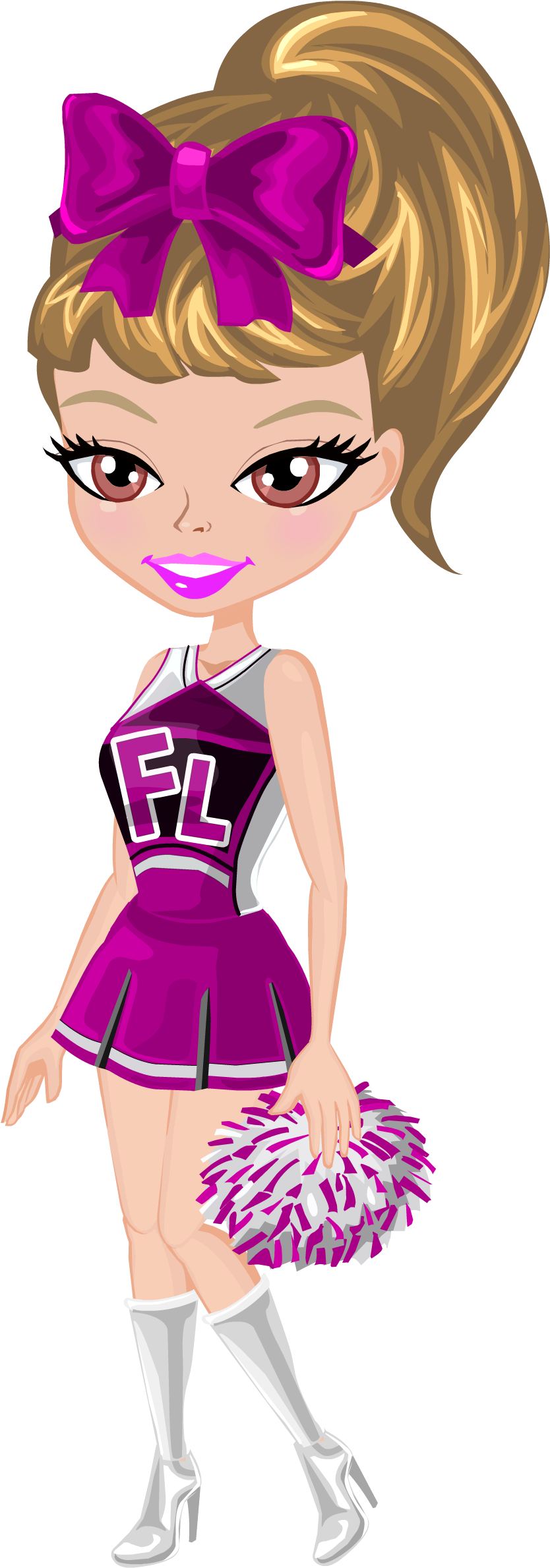 My Avatar Cheer - Cheerleading (833x2415), Png Download