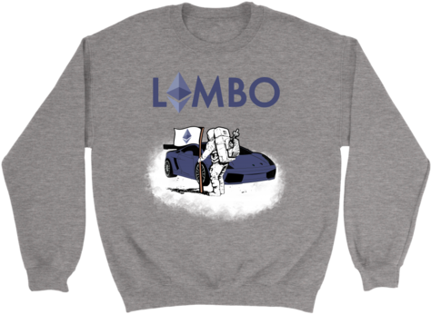 Ethereum Lambo Moon Man Sweatshirt - Raescustomdecals I Don't Kneel, I Stand Tall & (480x480), Png Download