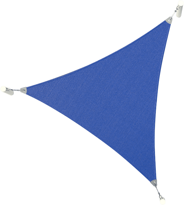 Triangle Sail Shade Top View - Shade Sail Top View (780x764), Png Download