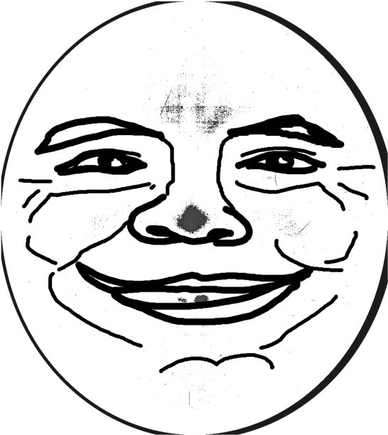 Man On The Moon - Illustration (800x1035), Png Download