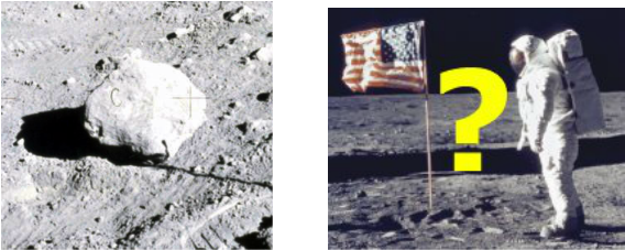 First Man Go To Moon (568x227), Png Download