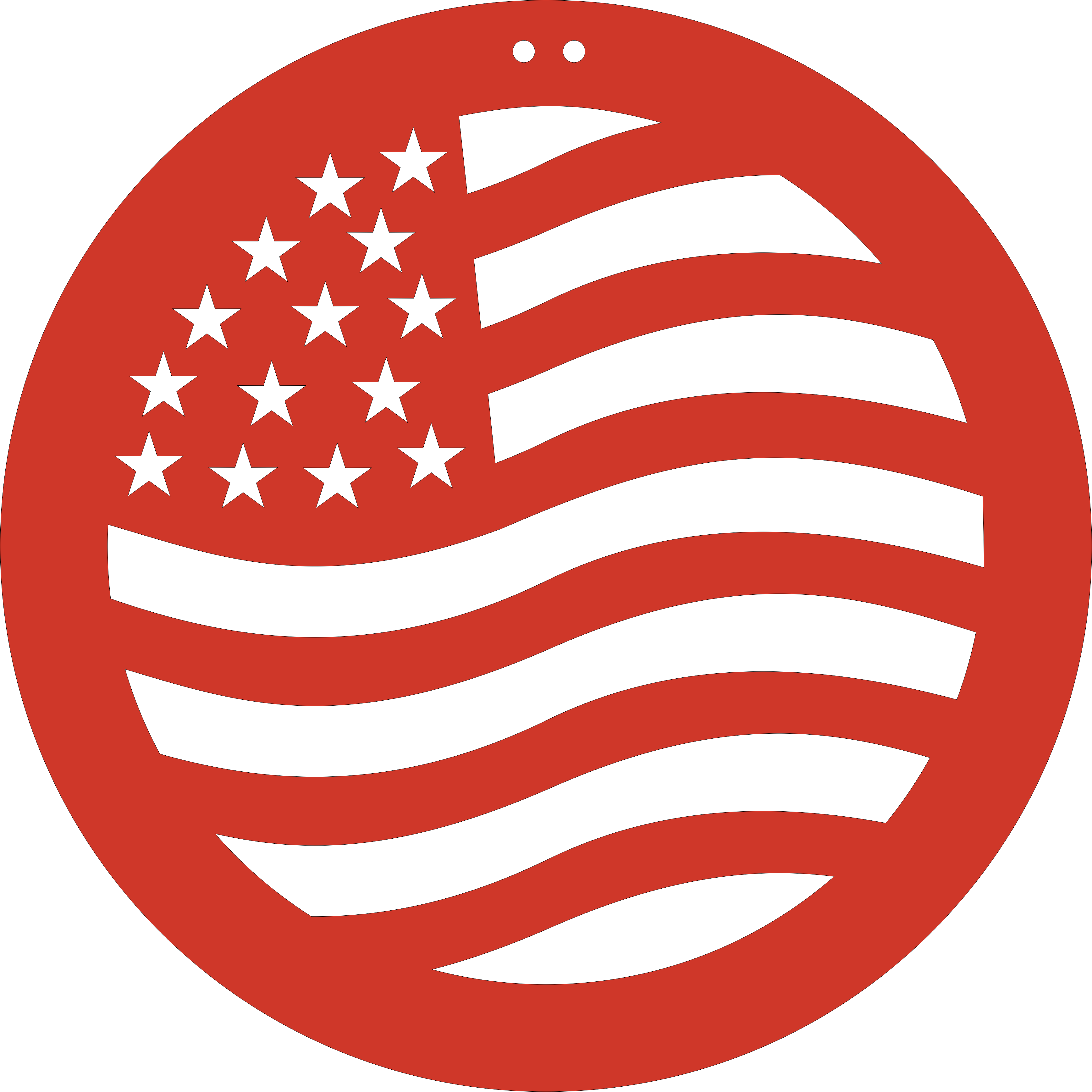 American Flag - Gloucester Road Tube Station (3474x3474), Png Download