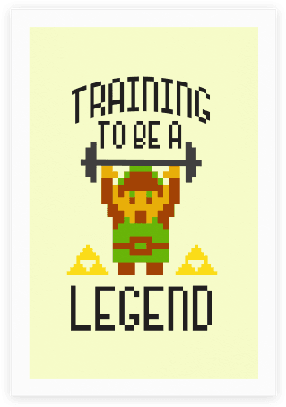 Training To Be A Legend Poster - Legend Tank Top (484x484), Png Download
