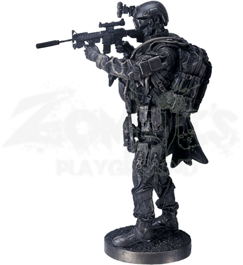 Navy Seal Aiming Statue - Navy Seals Full Gear (550x550), Png Download
