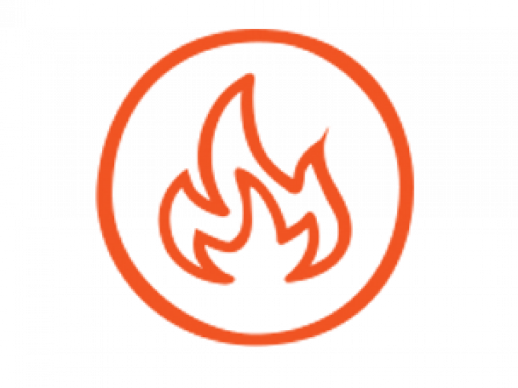Fire Damage - Fire (750x562), Png Download