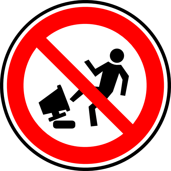 How To Set Use Do Not Damage Your Computer Clipart (600x600), Png Download