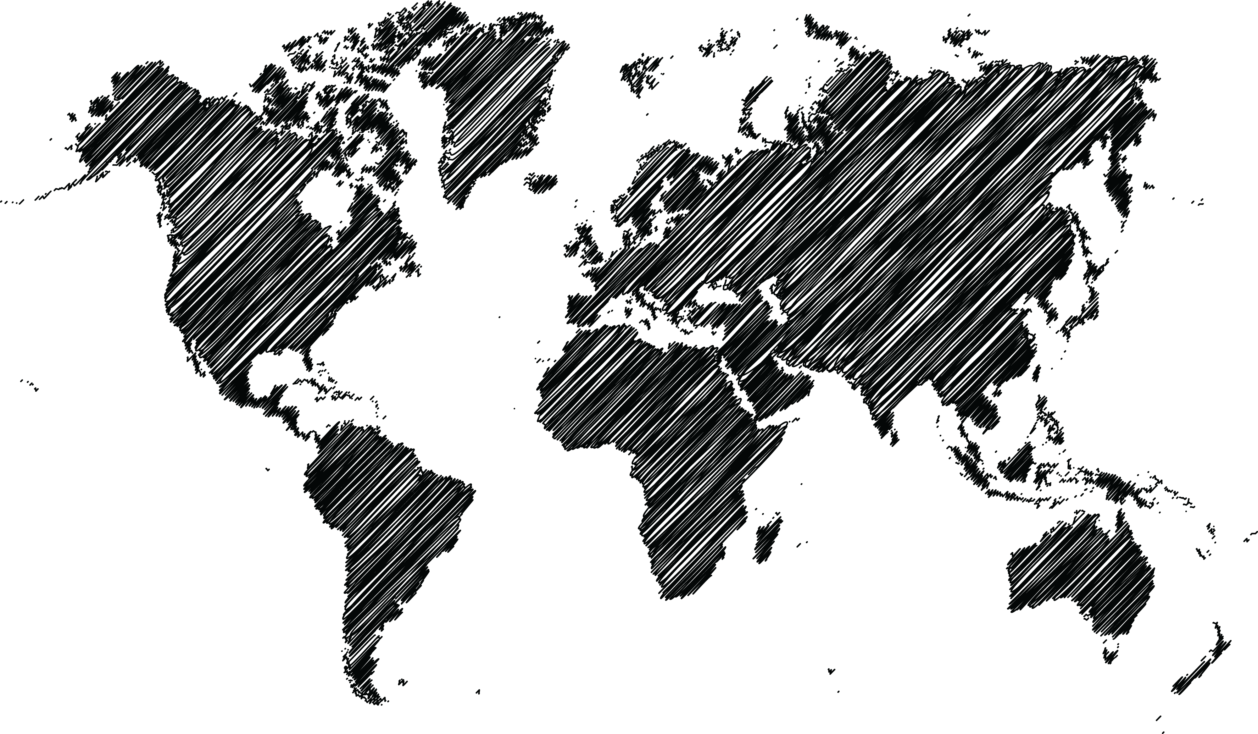 Free Clipart Of A World Map New Clip Art - World Map World Icon Png (4000x2335), Png Download