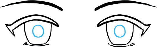 How To Draw Anime Eyes - Drawing (680x678), Png Download
