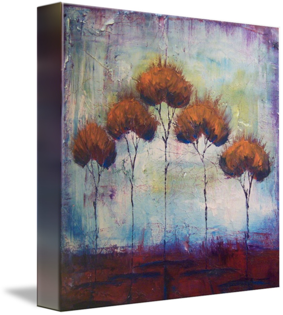 "autumn Fire" By Kristen Stein - Gallery-wrapped Canvas Art Print 11 X 11 Entitled Autumn (584x650), Png Download