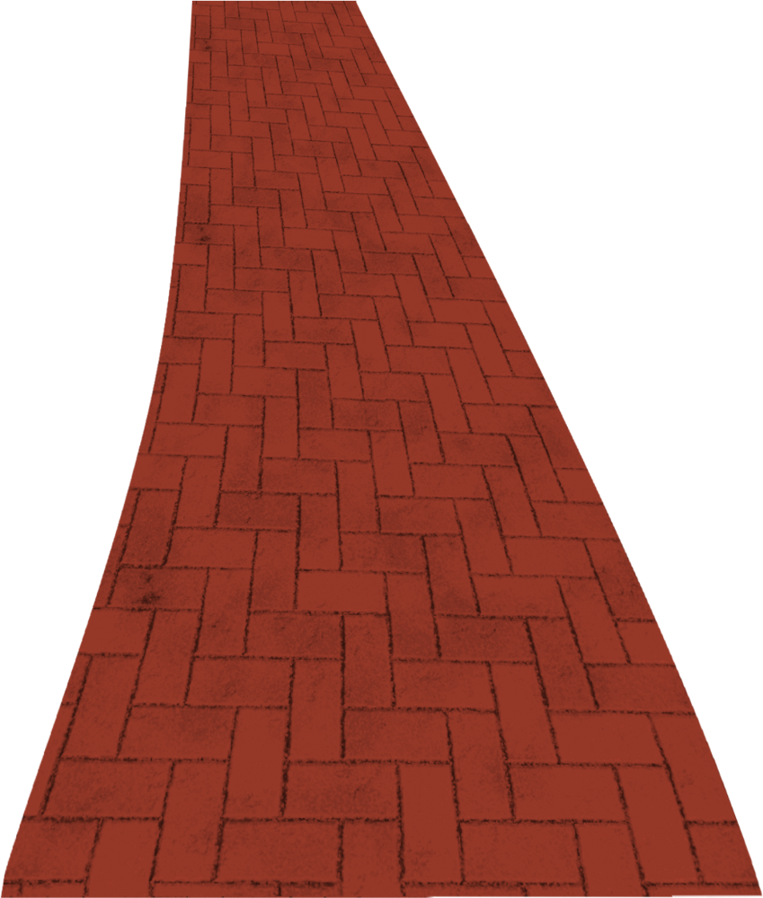 Brick Clipart Transparent - Red Brick Road Clipart (849x1000), Png Download