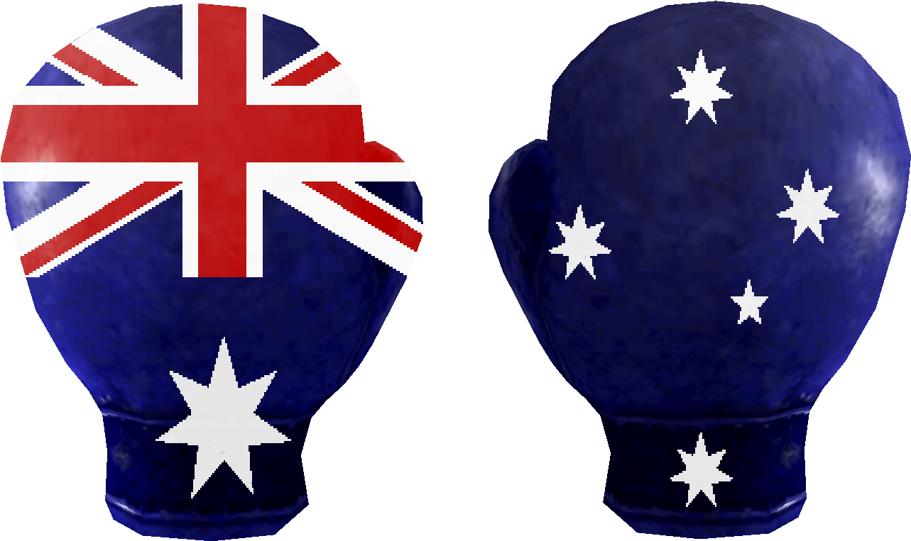 Australian Boxing Gloves - Australian Flag (1350x810), Png Download