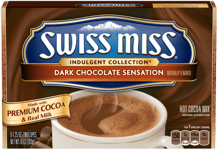 Dark Chocolate Sensation - Swiss Miss Indulgent Collection Dark Chocolate Sensation (500x500), Png Download