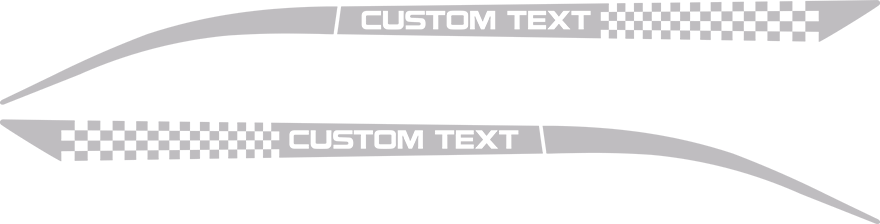 Dodge Avenger Rear Quarter Stinger Stripes - Vehicle (880x224), Png Download