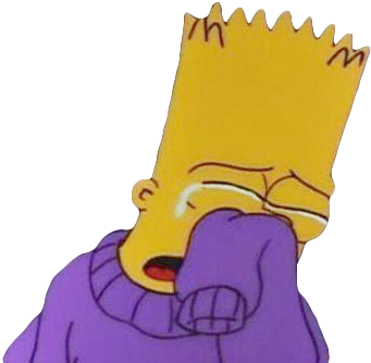 Lisa Simpson, Vaporwave, Crying, Random, Wallpaper, - Bart Simpson Sad Png (500x373), Png Download