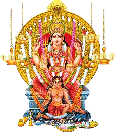 Among Hindus, There Are Three Major Groupings - Attukal Devi Png (394x460), Png Download