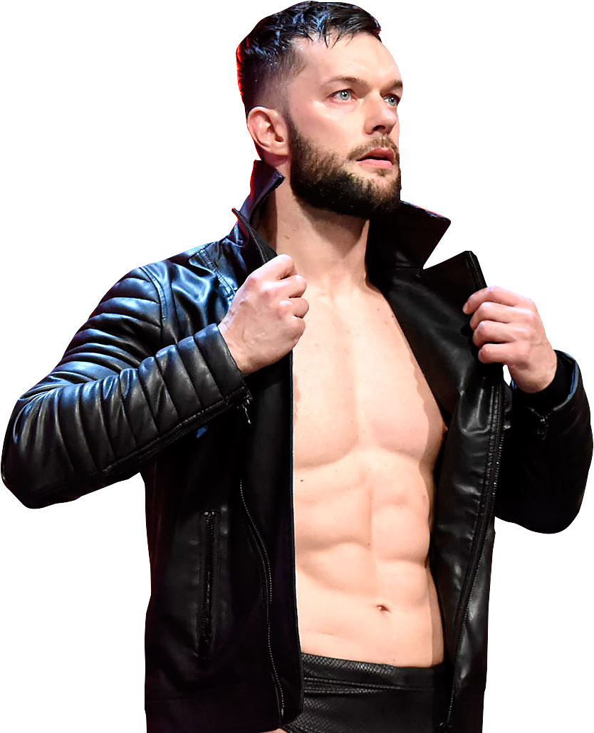 Finn Balor Red Leather Jacket (834x1029), Png Download