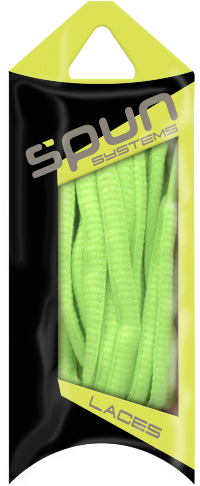 Spun™ Oval Athletic Shoelaces - Shoelaces (416x1024), Png Download