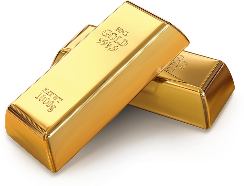 Gold Bars Png (800x619), Png Download