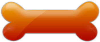 Dog Bone Biscuit Icon - Dog Bone Blank Background (420x420), Png Download