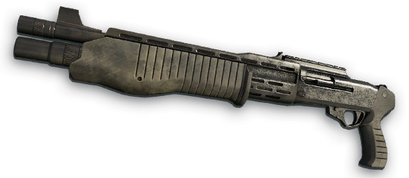 Fc3 Cutout Shotgun Spas12 - Far Cry Spas 12 (587x256), Png Download