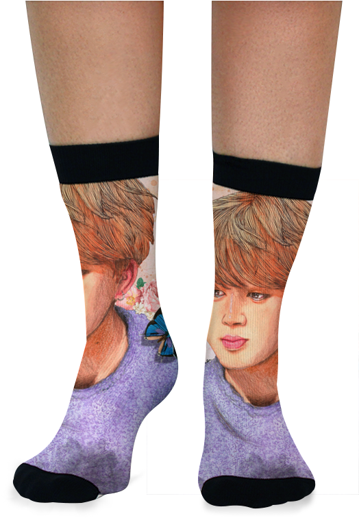 Meia Jimin - Meia Do Bts (800x800), Png Download