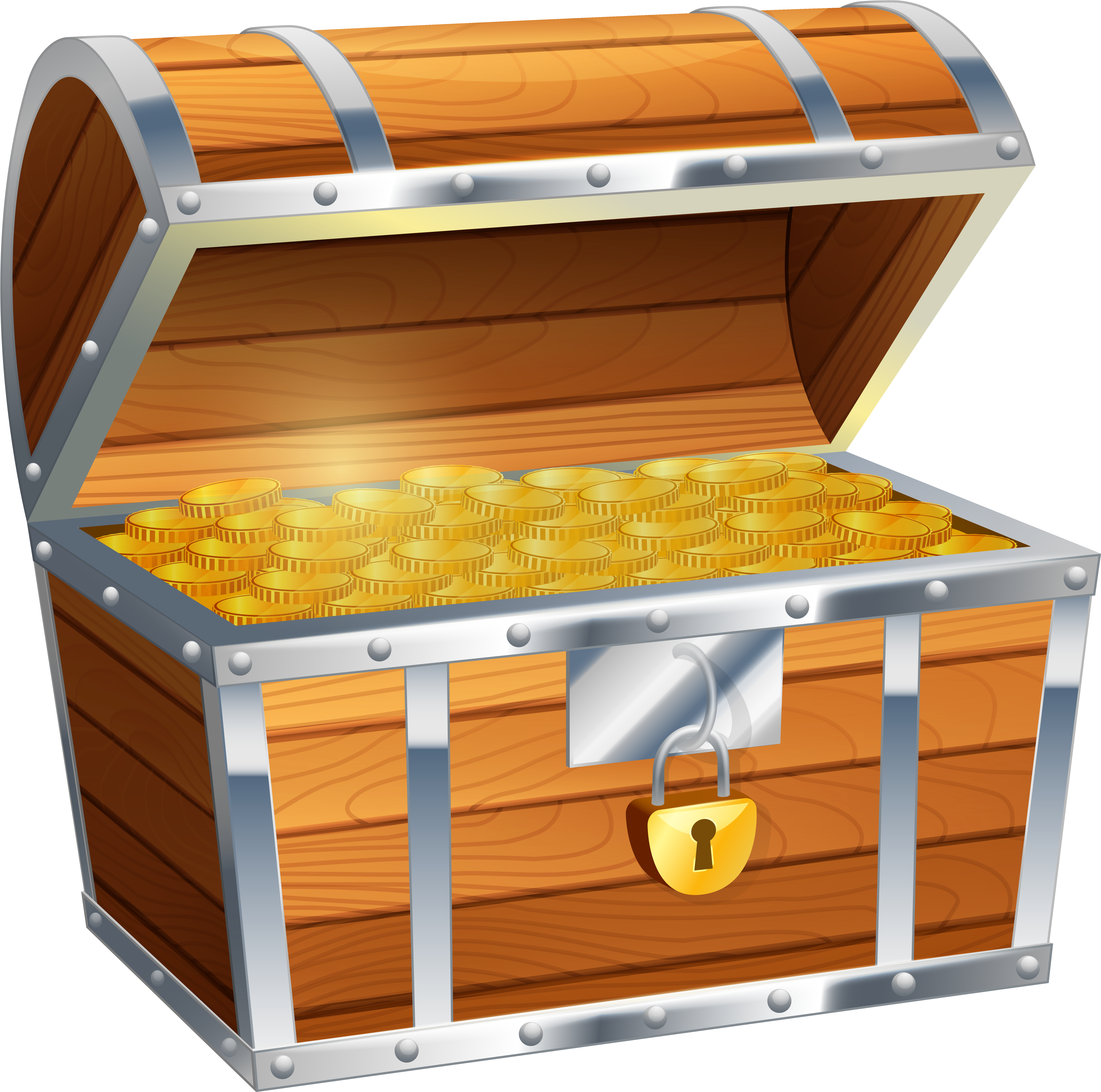 Treasure Chest Png (7385x7345), Png Download