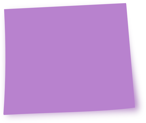 Pink Sticky Note Png Download - Purple Post It Note (600x507), Png Download