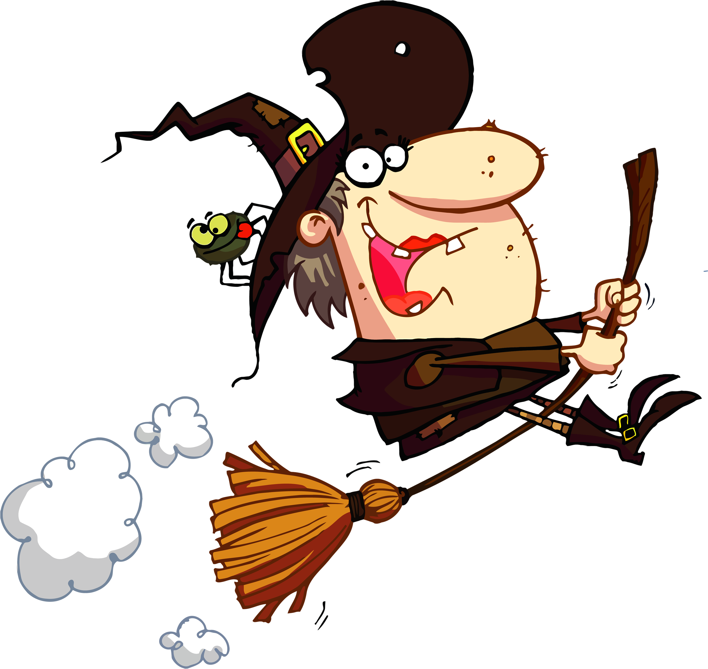 Funny Witch (2800x2656), Png Download