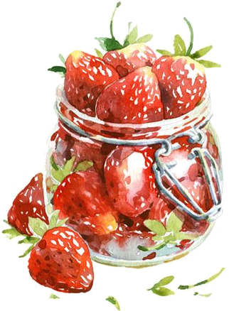 Fruits Et Légumes - Watercolor Food (450x519), Png Download
