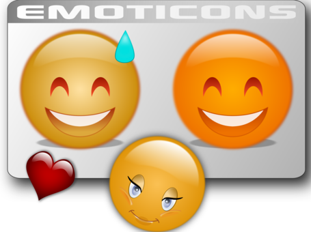 Smiley Emoticon Computer Icons Public Domain Happiness (455x340), Png Download