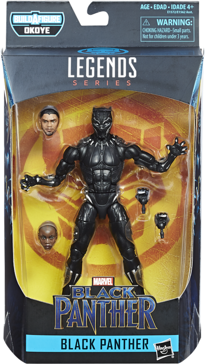 1 Of - Black Panther Marvel Legend (900x900), Png Download