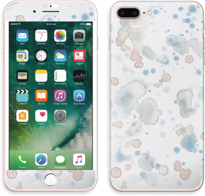 Lovely Watercolor Splash Skin For Your Laptop - Reiko Wireless Reiko Iphone 7 Plus Tpu Design Case (800x767), Png Download