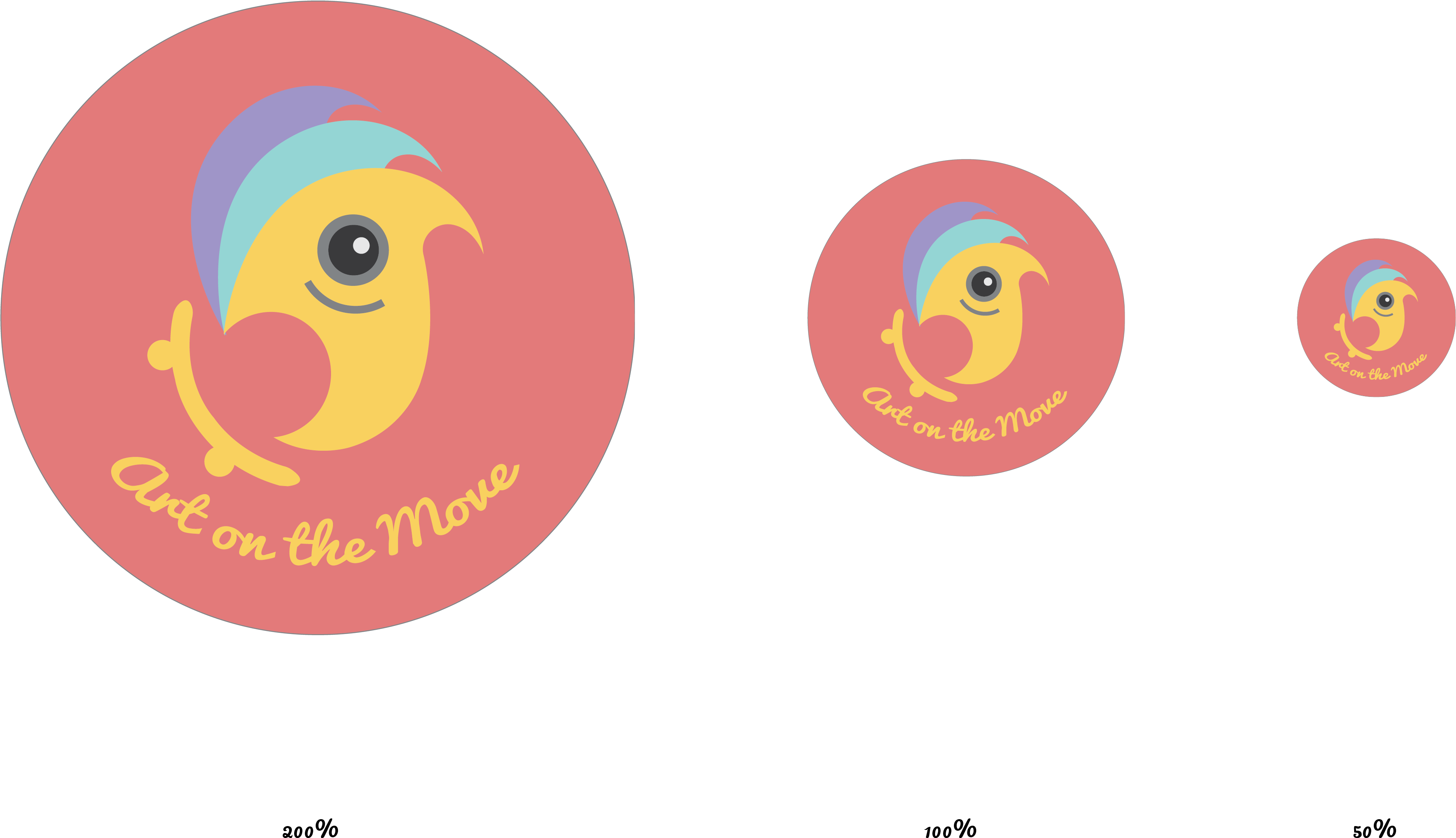 I Started Working With A Pink Background As I Felt - Circle (3790x2208), Png Download