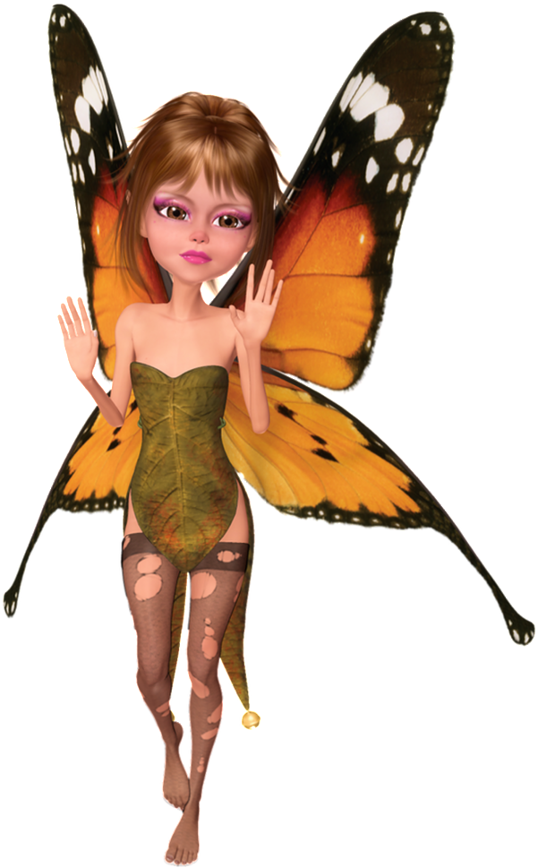 Butterfly Elf Transparent - Download (1024x1127), Png Download