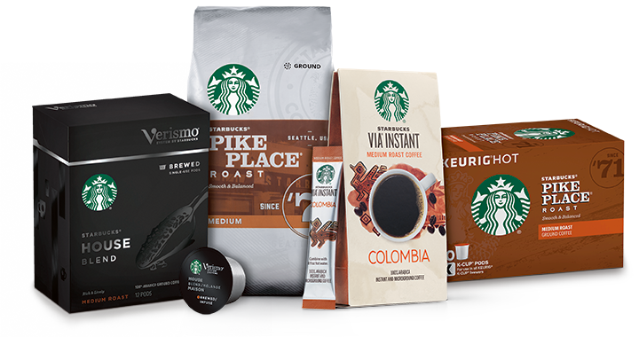 Medium Roast Coffees - Starbucks Medium Pike Place Roast Coffee, Ground, 12 (720x380), Png Download